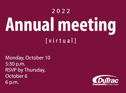2022 DuTrac Annual Meeting October 10